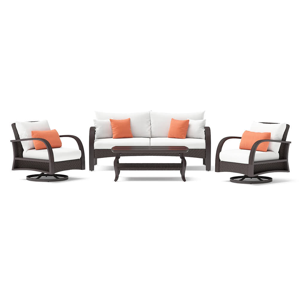 Barcelo 4 Piece Sunbrella Outdoor Motion Seating Set
