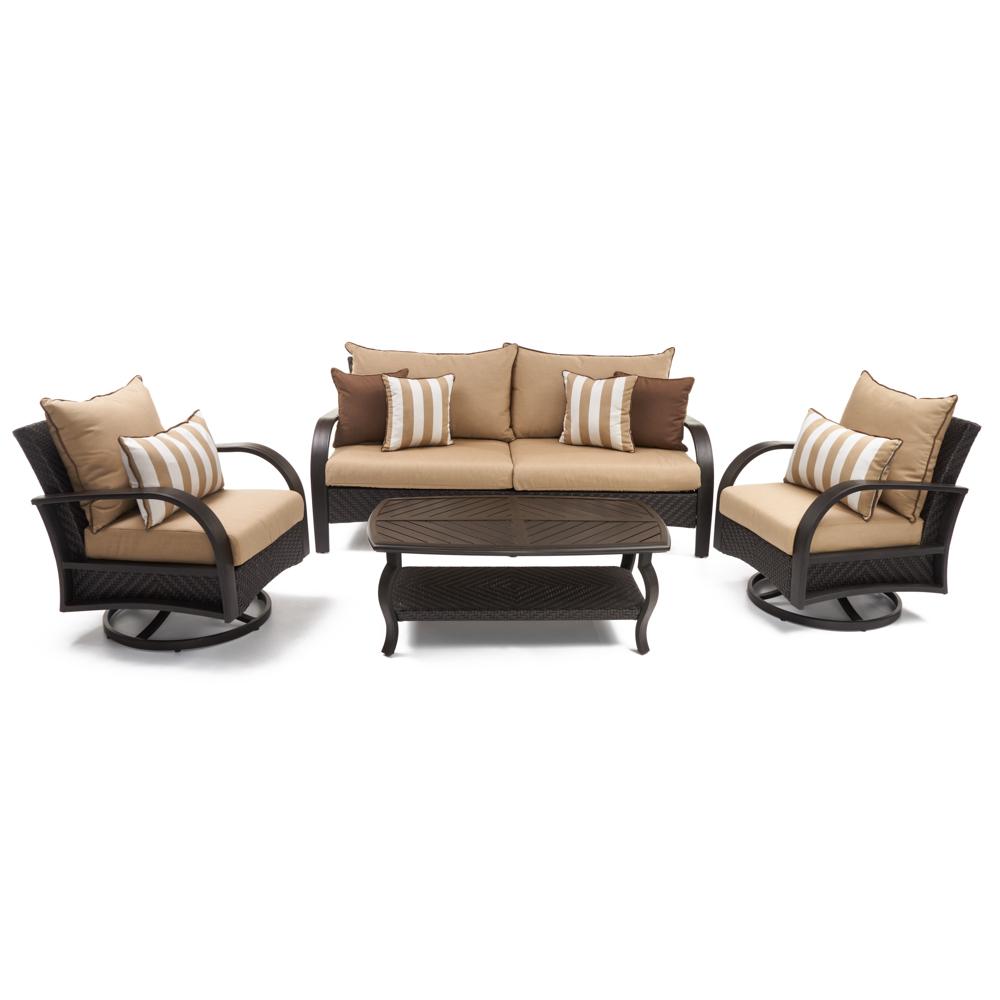 Barcelo 4 Piece Sunbrella Outdoor Motion Seating Set