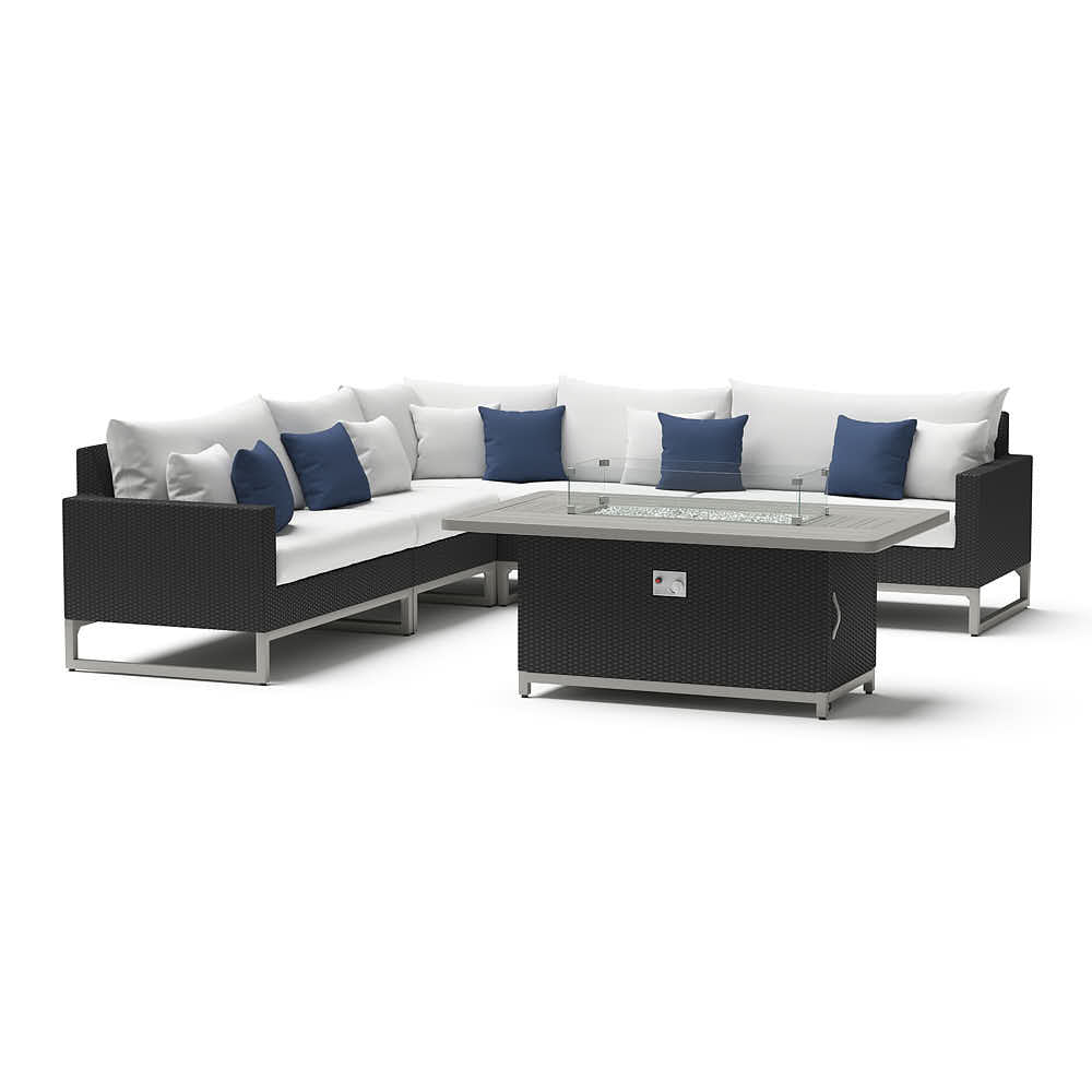 Milo Espresso 6 Piece Fire Sectional