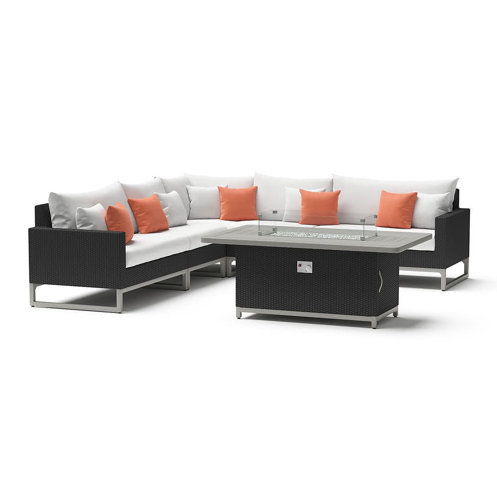 Milo Espresso 6 Piece Fire Sectional