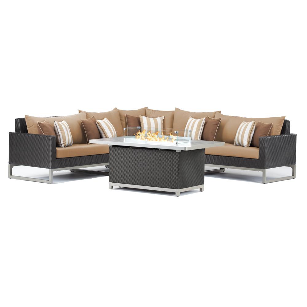 Milo Espresso 6 Piece Fire Sectional
