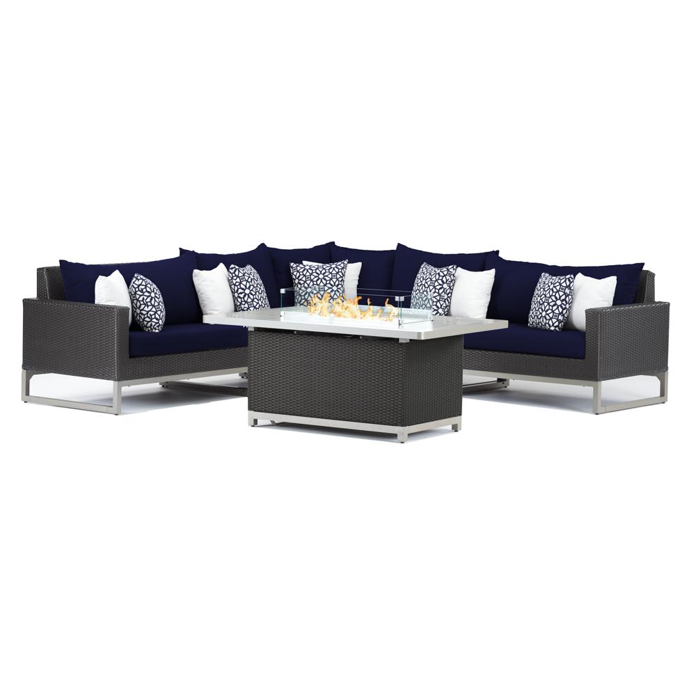 Milo Espresso 6 Piece Fire Sectional