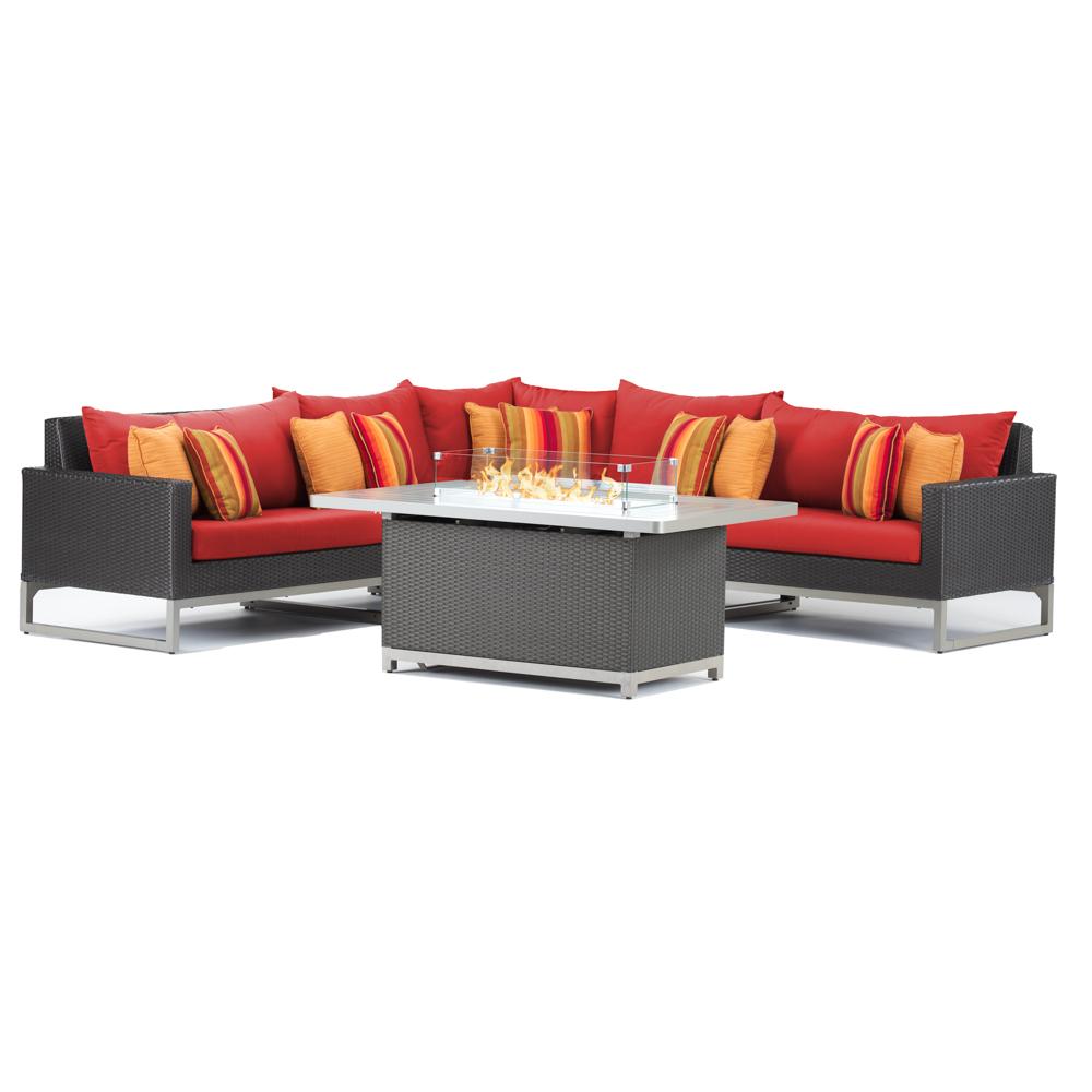 Milo Espresso 6 Piece Fire Sectional