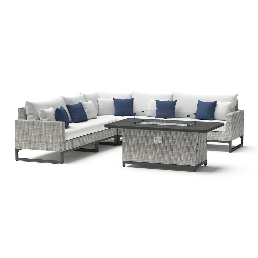 Milo Espresso 6 Piece Fire Sectional
