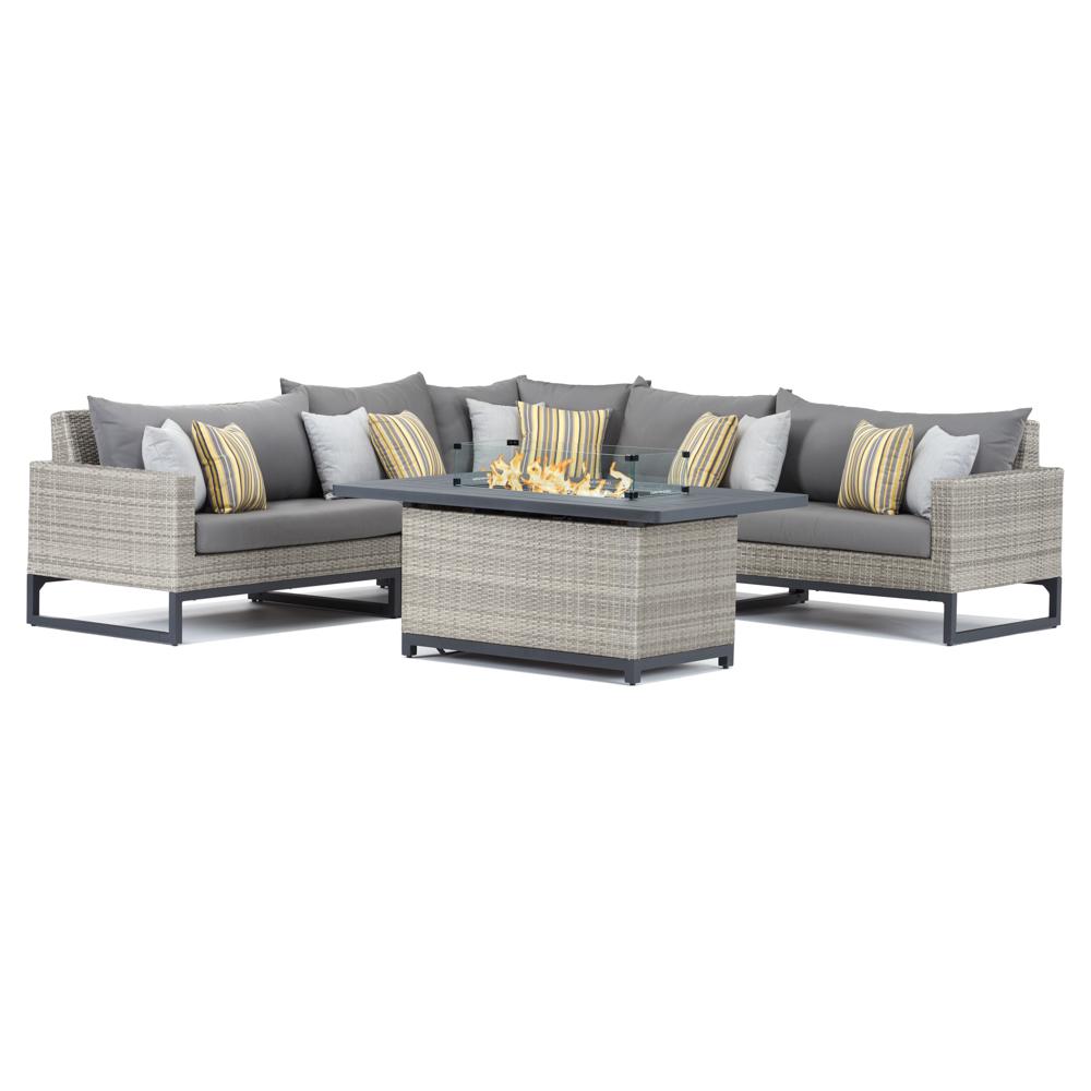 Milo Espresso 6 Piece Fire Sectional