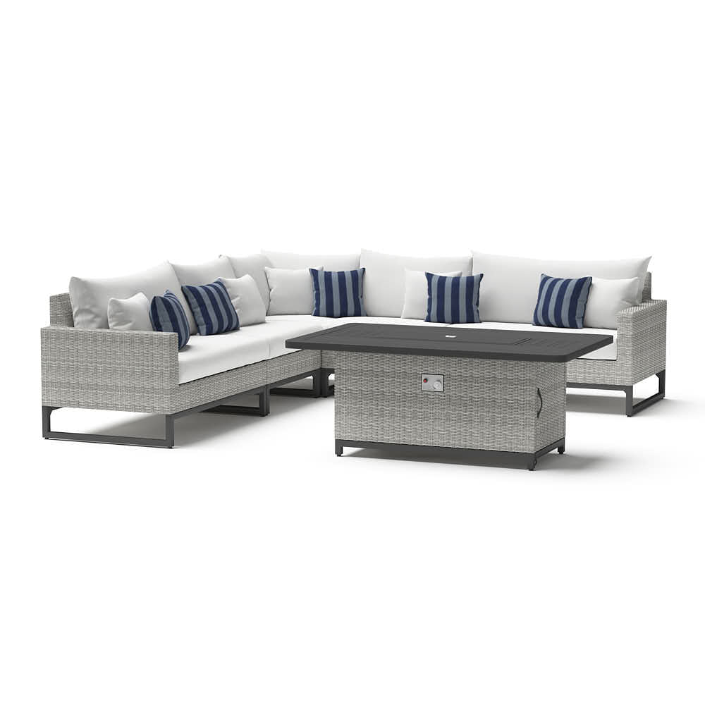 Milo Espresso 6 Piece Fire Sectional