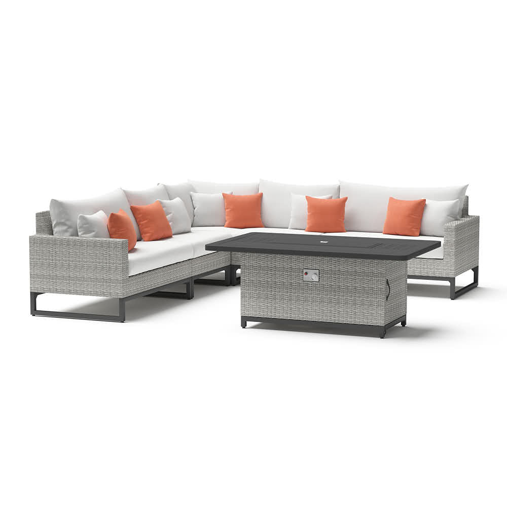 Milo Espresso 6 Piece Fire Sectional