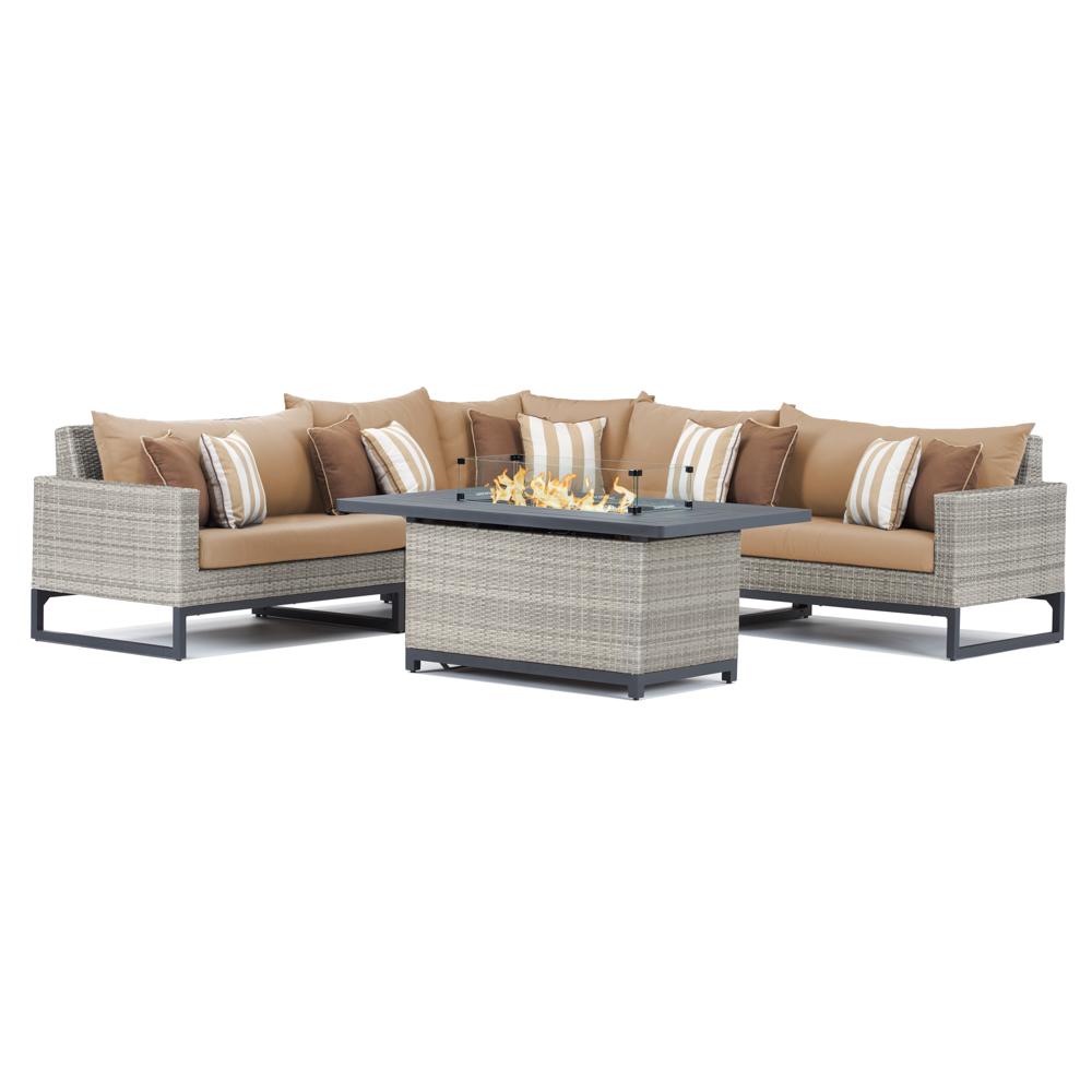 Milo Espresso 6 Piece Fire Sectional