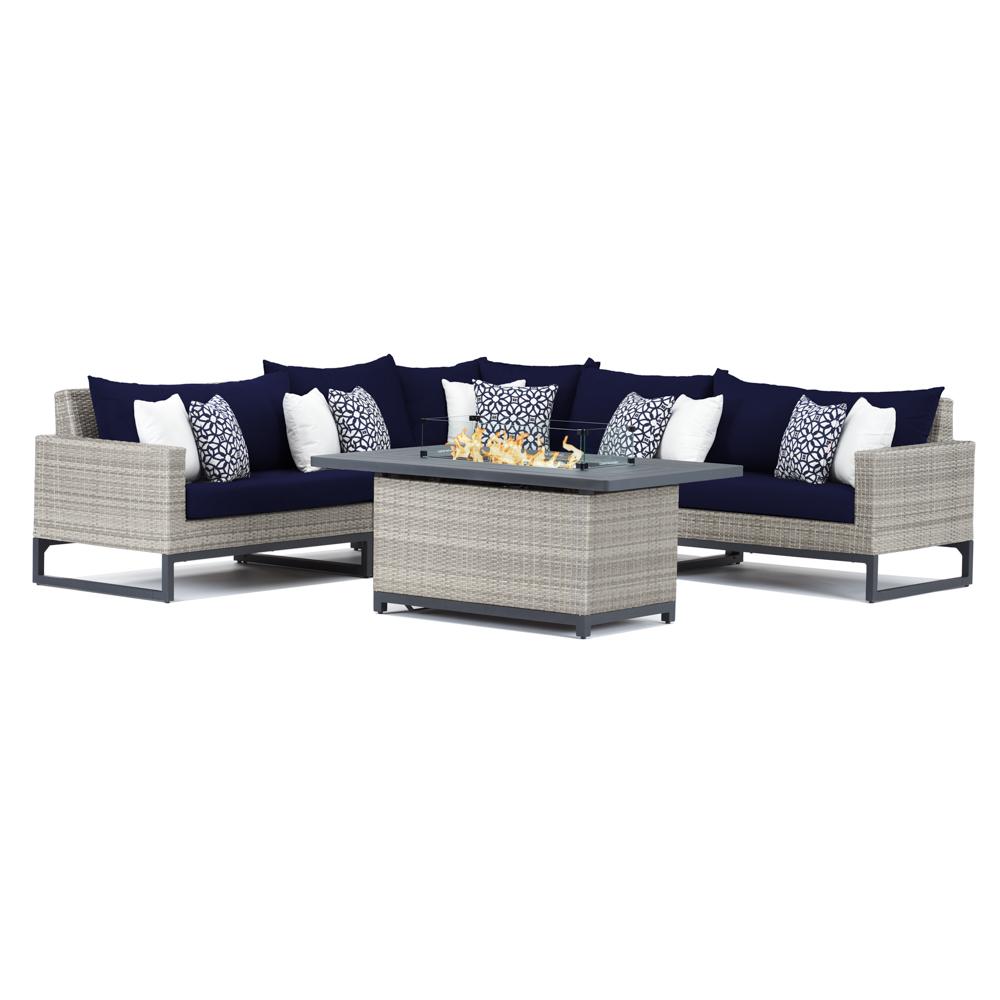 Milo Espresso 6 Piece Fire Sectional