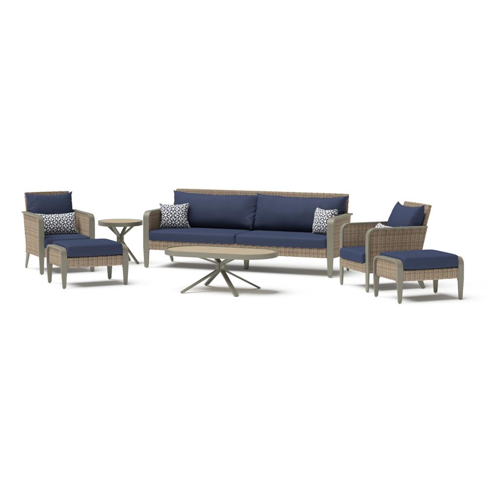 Grantina 7 Piece Sunbrella Outdoor Sofa & Club Chair Set