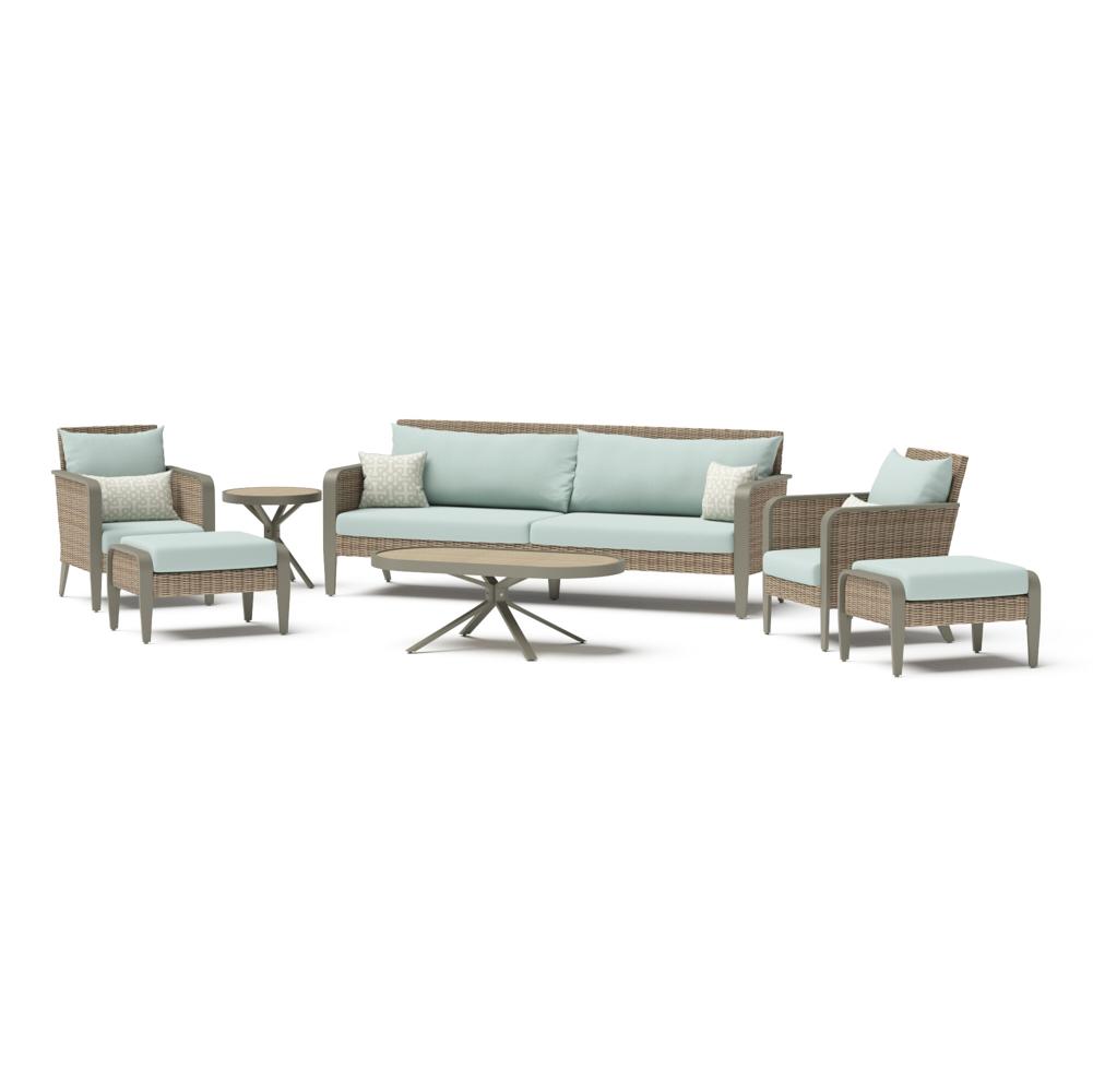 Grantina 7 Piece Sunbrella Outdoor Sofa & Club Chair Set