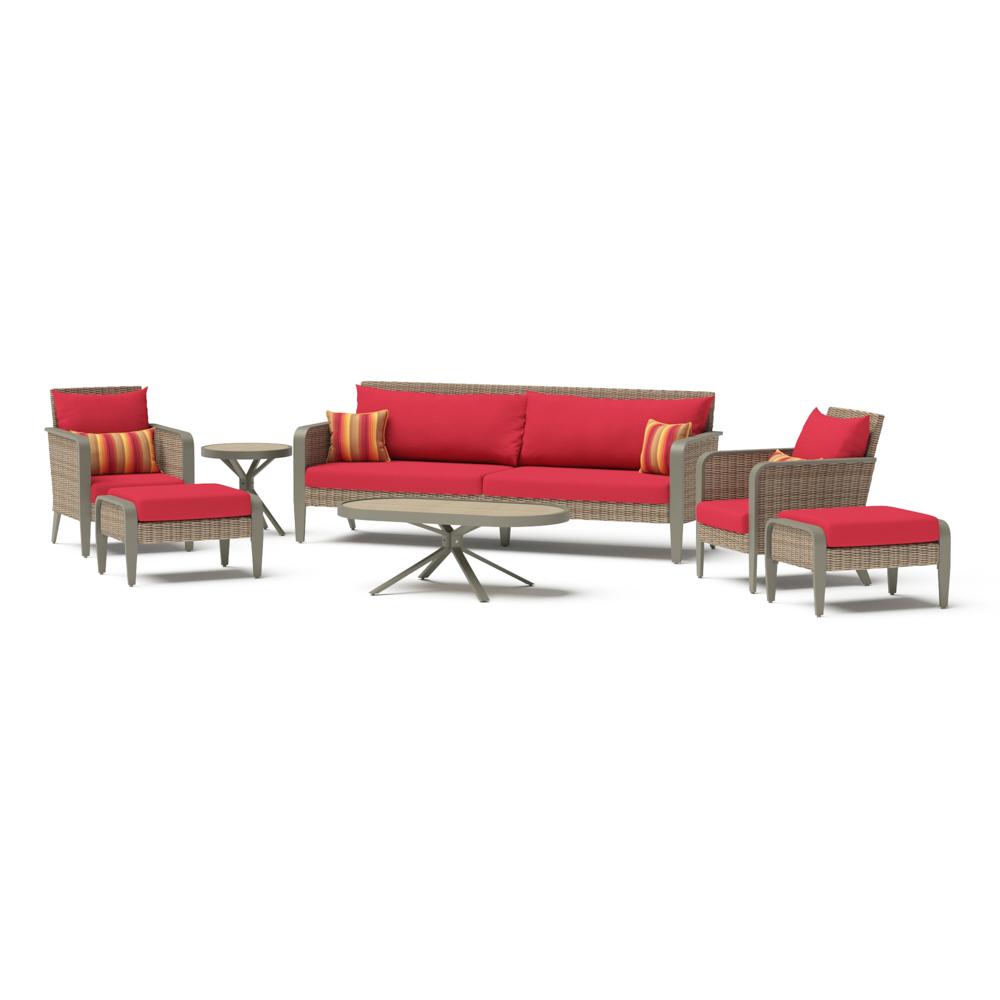 Grantina 7 Piece Sunbrella Outdoor Sofa & Club Chair Set