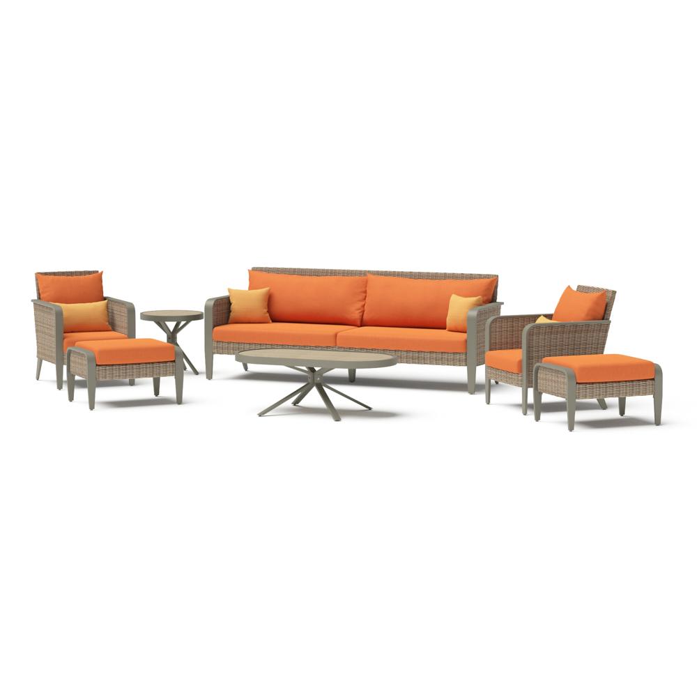 Grantina 7 Piece Sunbrella Outdoor Sofa & Club Chair Set