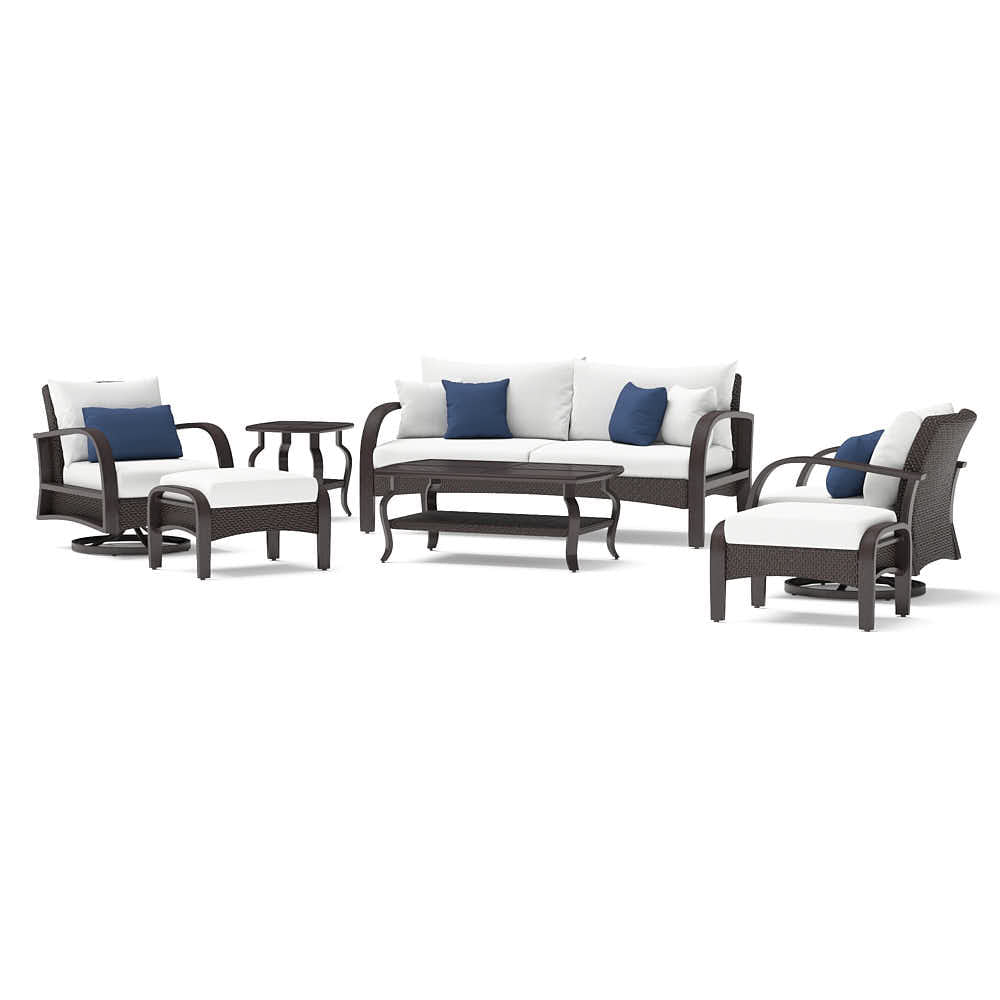 Barcelo 7 Piece Sunbrella Outdoor Motion Club Seating Set