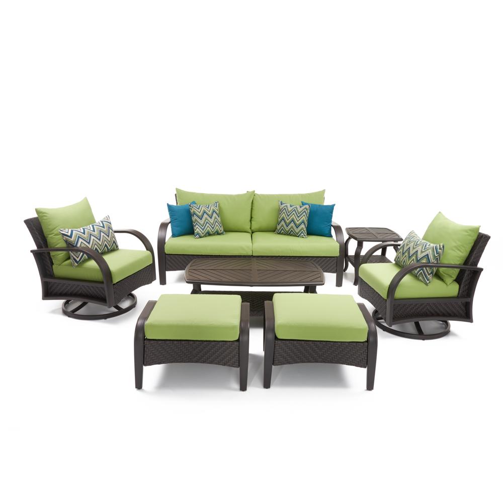 Barcelo 7 Piece Sunbrella Outdoor Motion Club Seating Set