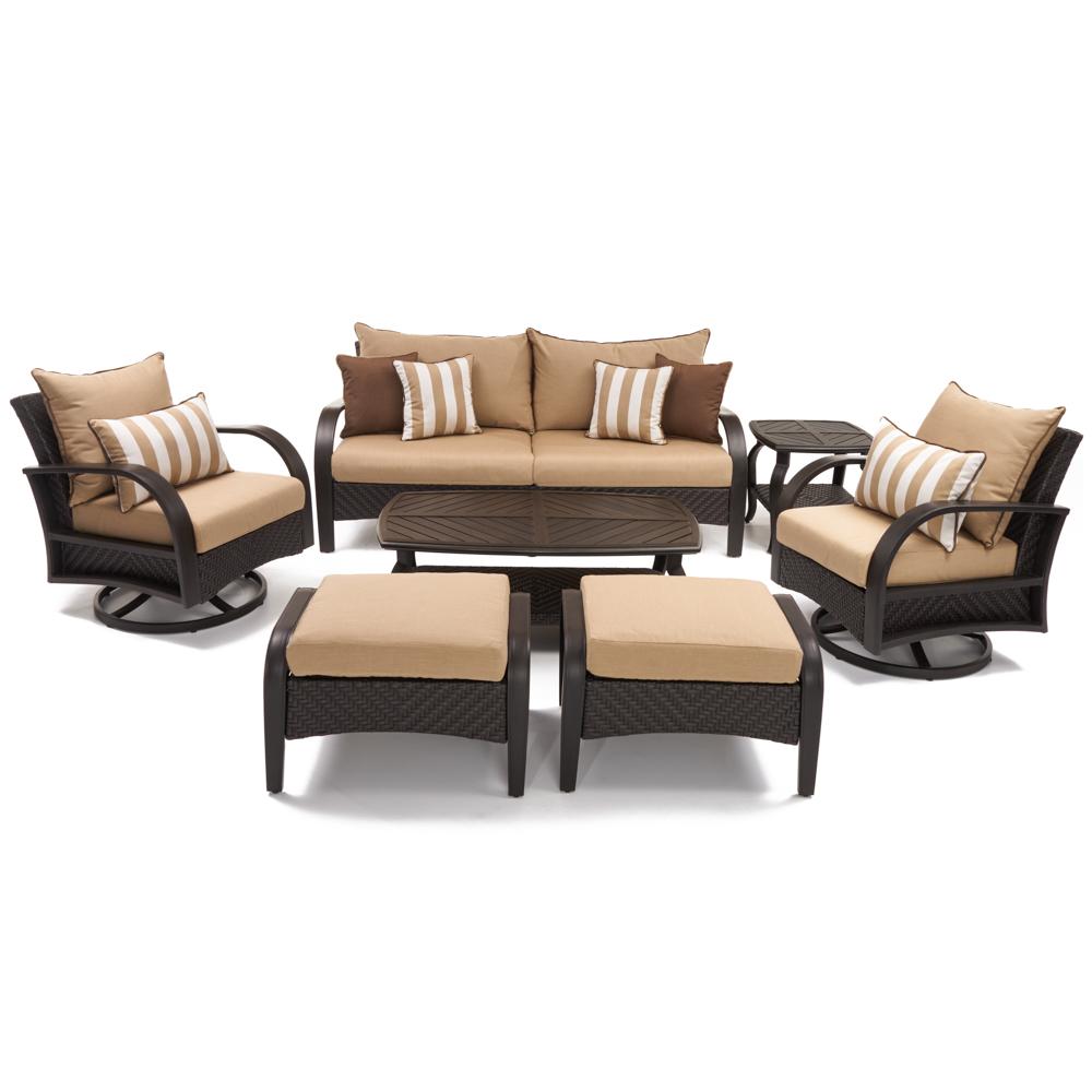 Barcelo 7 Piece Sunbrella Outdoor Motion Club Seating Set