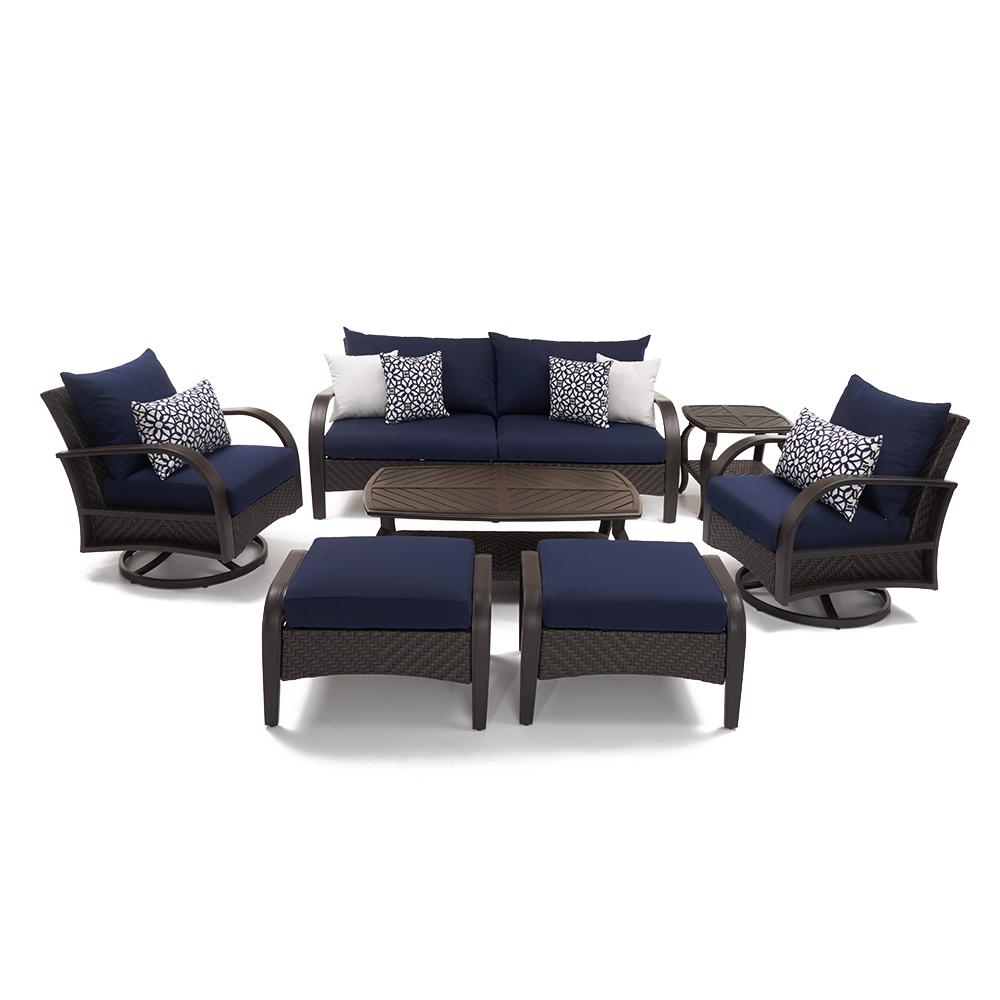 Barcelo 7 Piece Sunbrella Outdoor Motion Club Seating Set
