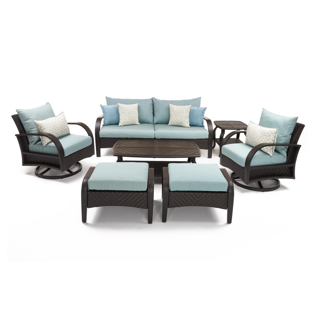 Barcelo 7 Piece Sunbrella Outdoor Motion Club Seating Set