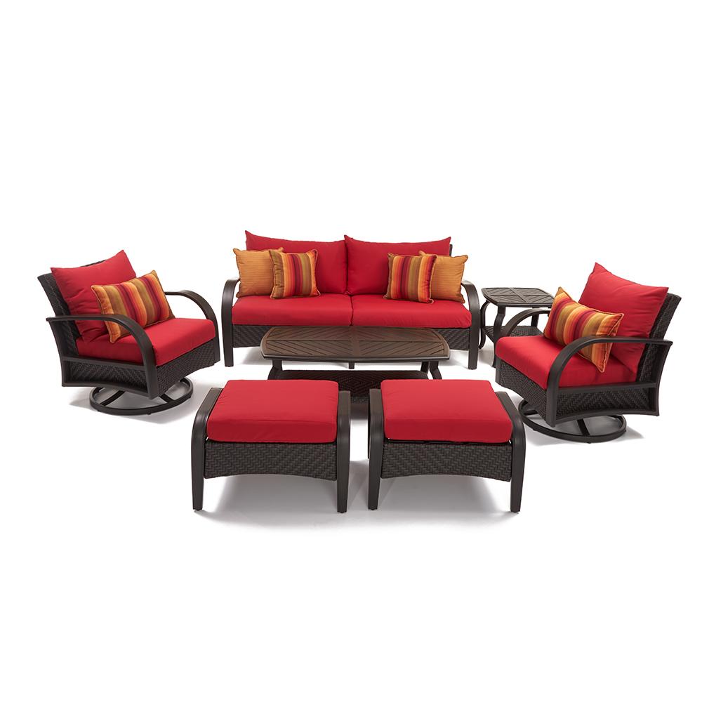 Barcelo 7 Piece Sunbrella Outdoor Motion Club Seating Set