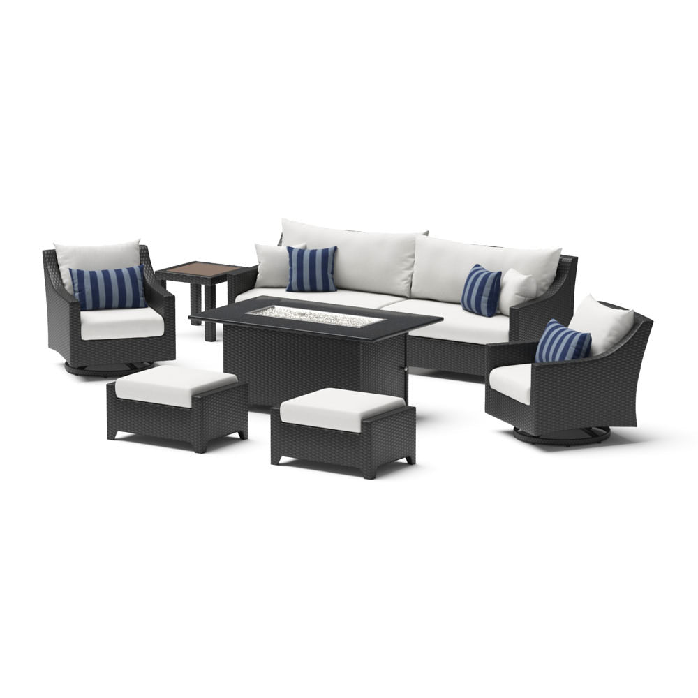 Deco 8 Piece Sunbrella Outdoor Motion Fire Set