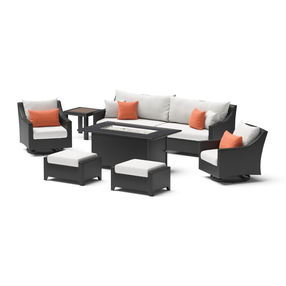 Deco 8 Piece Sunbrella Outdoor Motion Fire Set