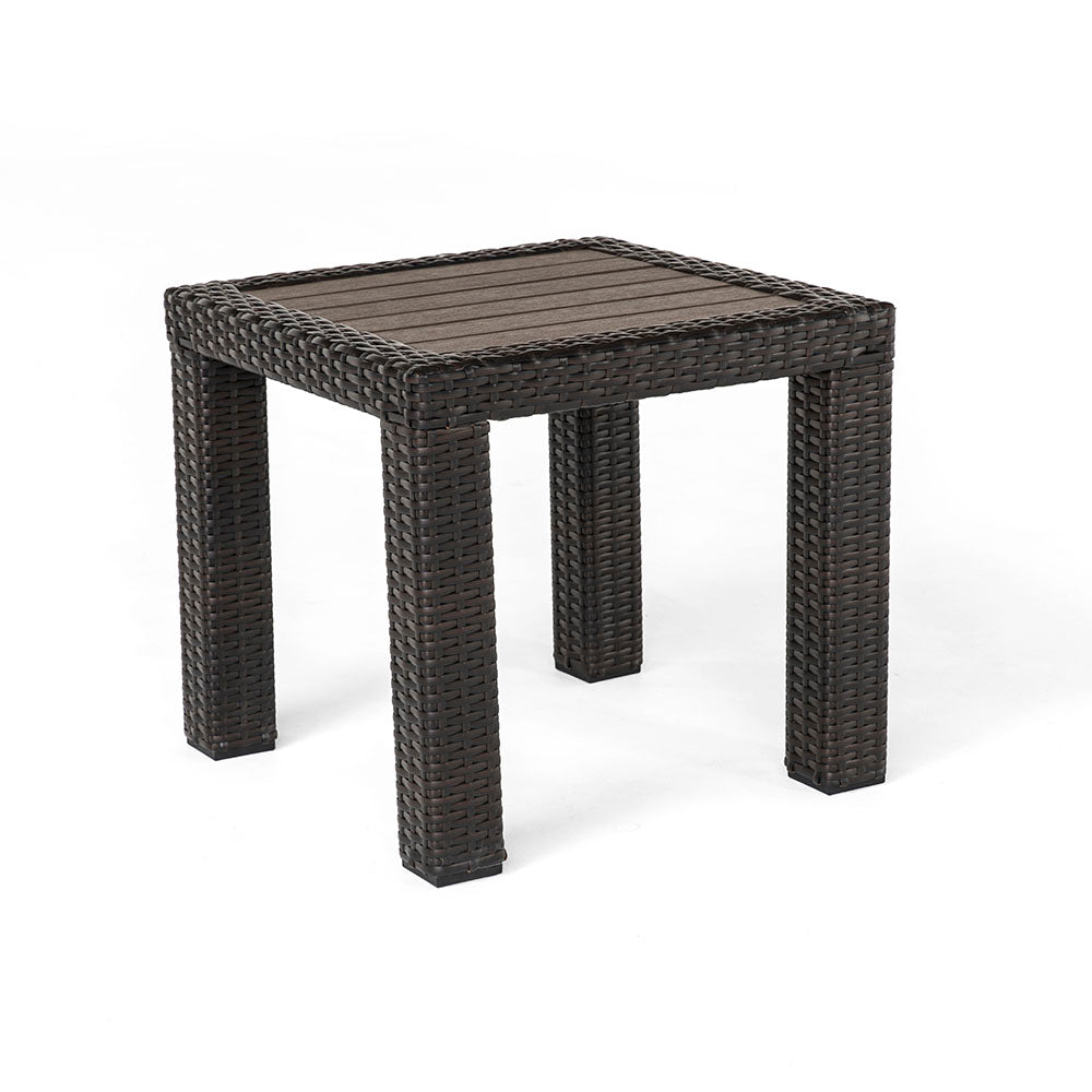 Deco Deluxe Wood Top 20x20 Side Table