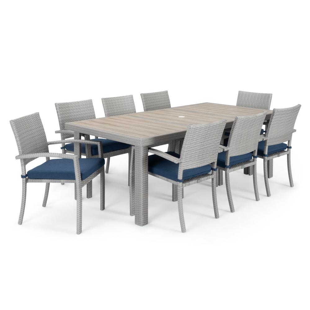 Portofino Comfort 9 Piece Sunbrella Outdoor Dining Set