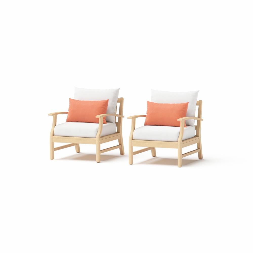 Kooper Set of 2 Sunbrella Outdoor Club Chairs