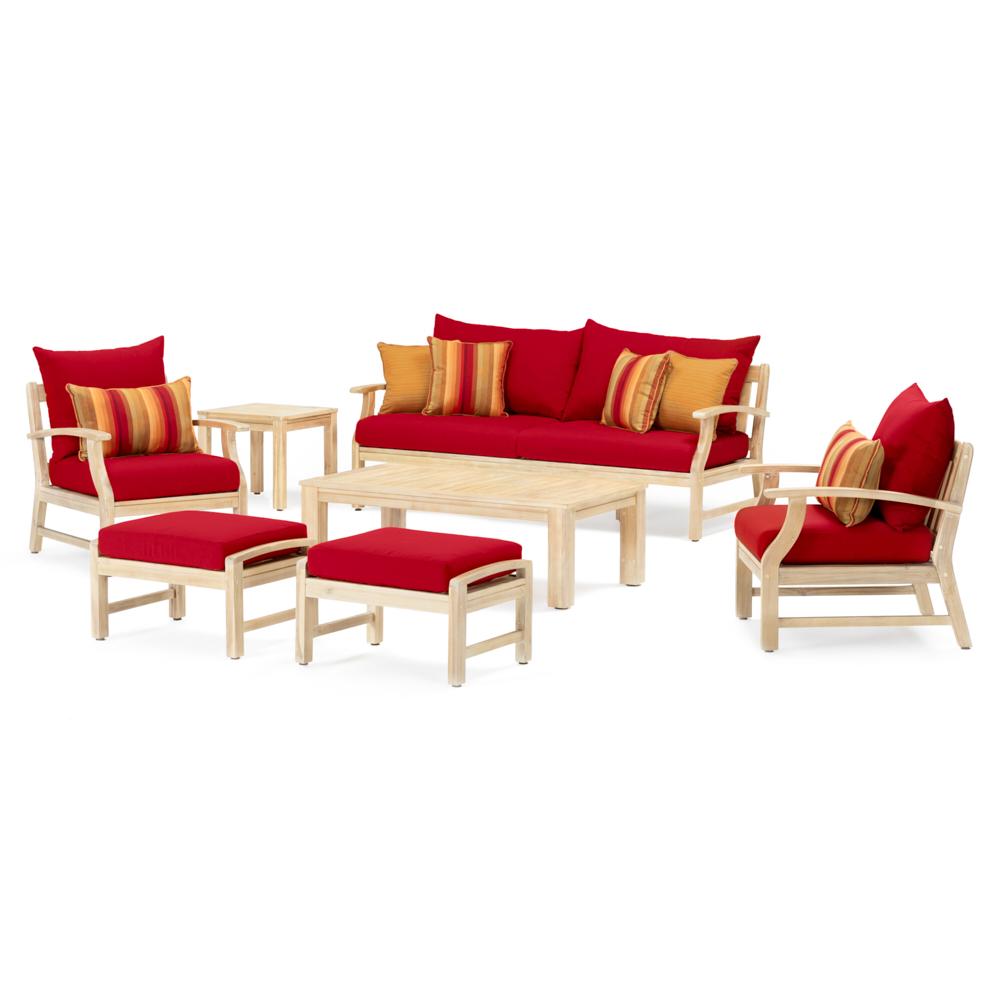 Kooper 7 Piece Sunbrella Outdoor Sofa & Club Chair Set