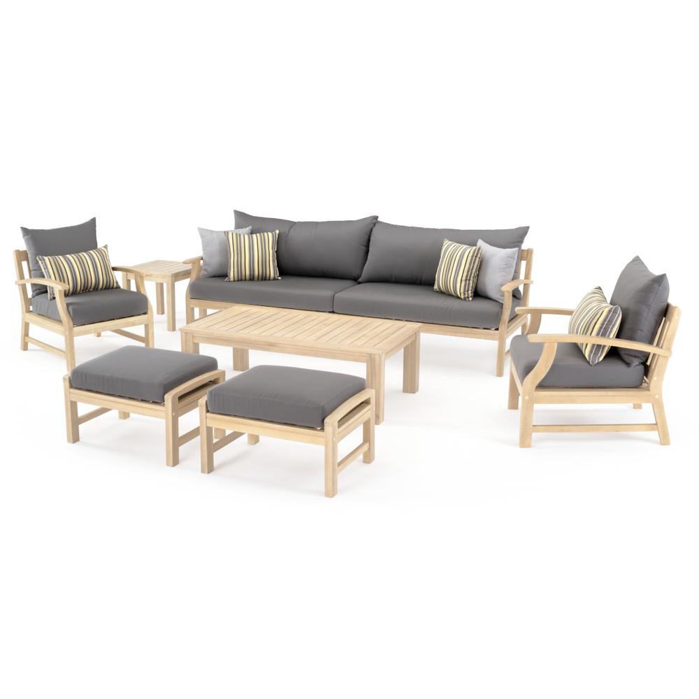 Kooper 8 Piece Sunbrella Outdoor Sofa & Club Chair Set