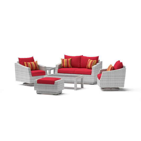 Cannes 6 Piece Sunbrella Outdoor Love & Motion Club Set