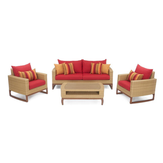 Mili 4 Piece Sunbrella Outdoor Seating Set